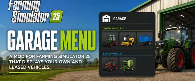 Garagenmenü Mod Image
