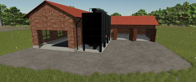 Gebäude Backstein Getreidekomplex Landwirtschafts Simulator mod