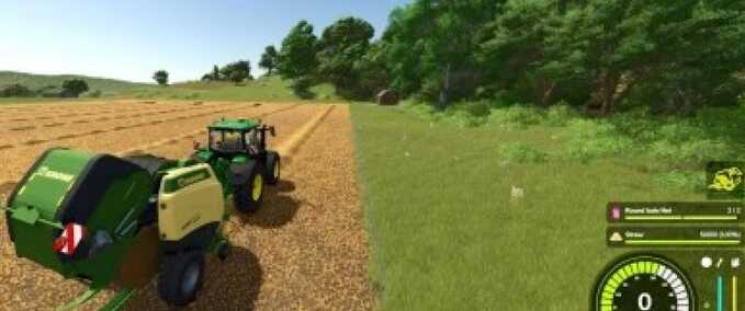 Scripte Baler Türstatus HUD Landwirtschafts Simulator mod