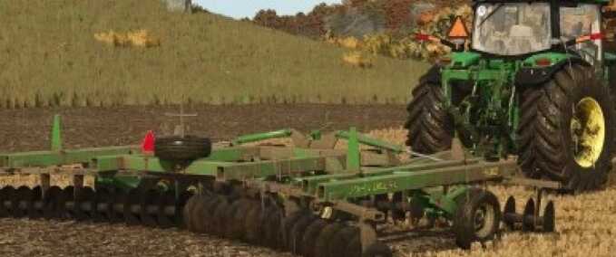 Scheibeneggen John Deere 630 Scheibenegge 22ft Landwirtschafts Simulator mod