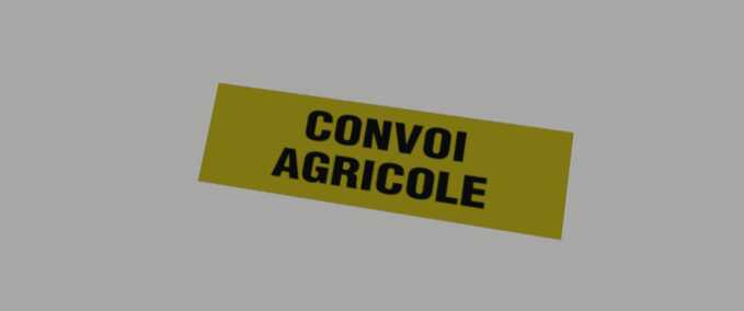 Prefab Landwirtschaftlicher Konvoi-Panel Landwirtschafts Simulator mod