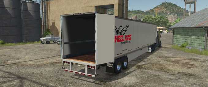 Drehschemel Wabash 53ft Dry Van Sattelauflieger Landwirtschafts Simulator mod