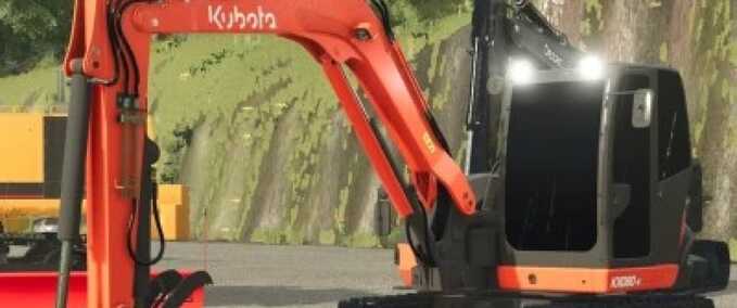Exevators Kubota KX080 Excavator Farming Simulator mod