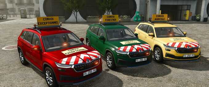 Cars Kodiaq Convoy Pilot Farming Simulator mod