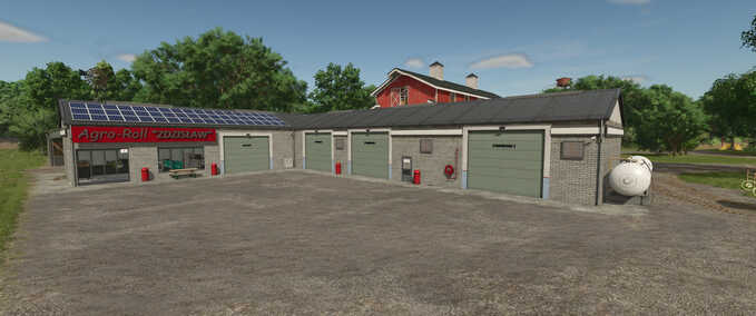 Buildings with Functions Agro-Roll Workshop Farming Simulator mod