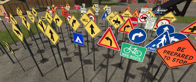 Decoration Street Signs Farming Simulator mod