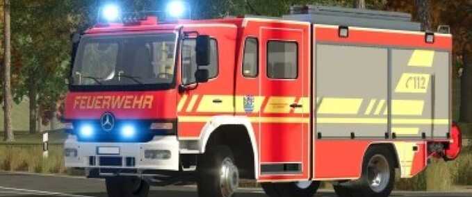 Fire department Mercedes Benz Metz LF16 Farming Simulator mod