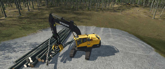 Exevators Gripen 080 Grapple for Excavator Farming Simulator mod