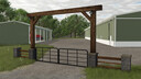 Amerikanisches Ranch-Tor Eingang