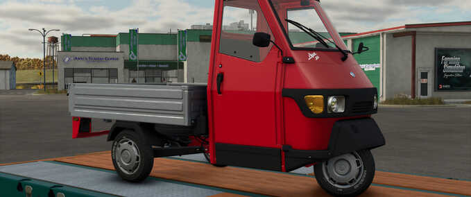 Prefab Piaggio Ape Reifen mit weißen Buchstaben Landwirtschafts Simulator mod