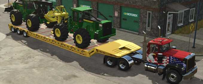 Tieflader Lizard XL FGN Tieflader-Anhänger Landwirtschafts Simulator mod