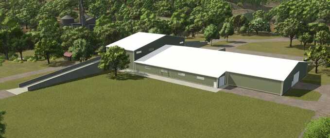 Gebäude 150x300 Indoor-Warenlager Landwirtschafts Simulator mod