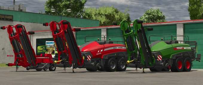 Pack of Balers with Windrower Mod Image