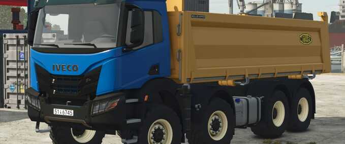 Trucks Iveco X-Way Meiller Kipper Truck Farming Simulator mod