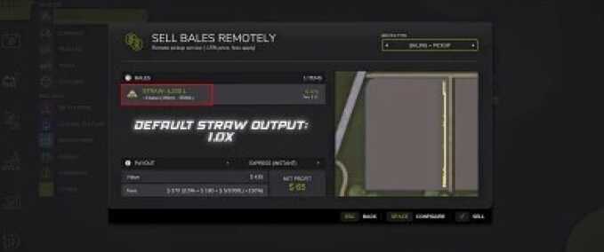 Scripts Straw Output Control Farming Simulator mod