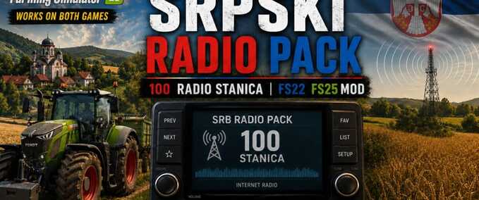 Addons Serbien Radio Pack Landwirtschafts Simulator mod