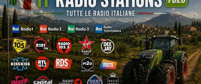 Gameplay Italian Radio Stations Farming Simulator mod