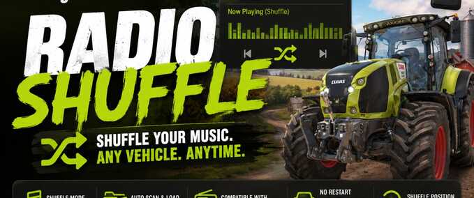 Scripts Radio Shuffle Farming Simulator mod