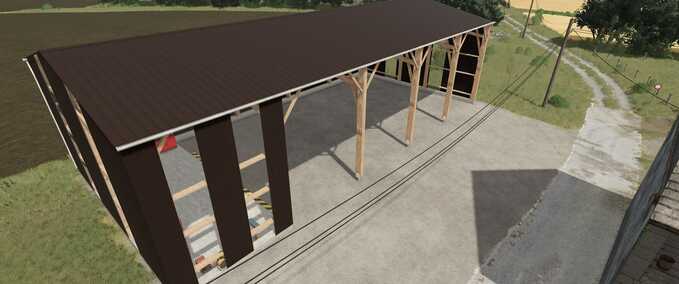Buildings Wooden Agricultural Garage-Workshop Farming Simulator mod