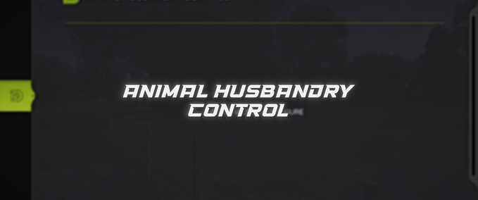 Animals Animal Husbandry Control Farming Simulator mod