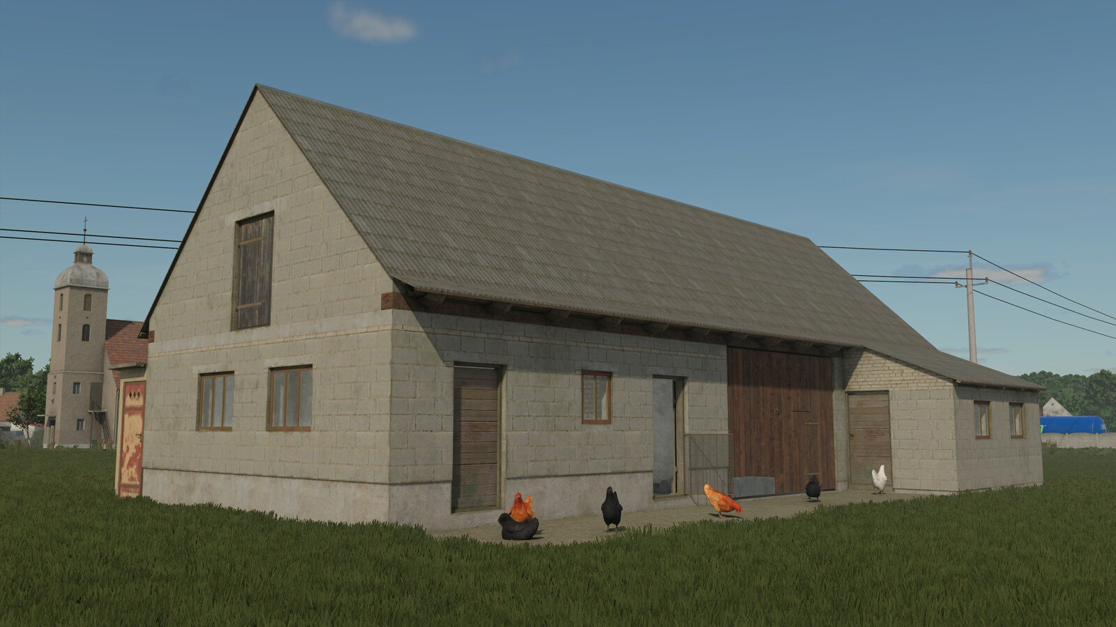 Barn with Chicken Coop - Thumbnail 1