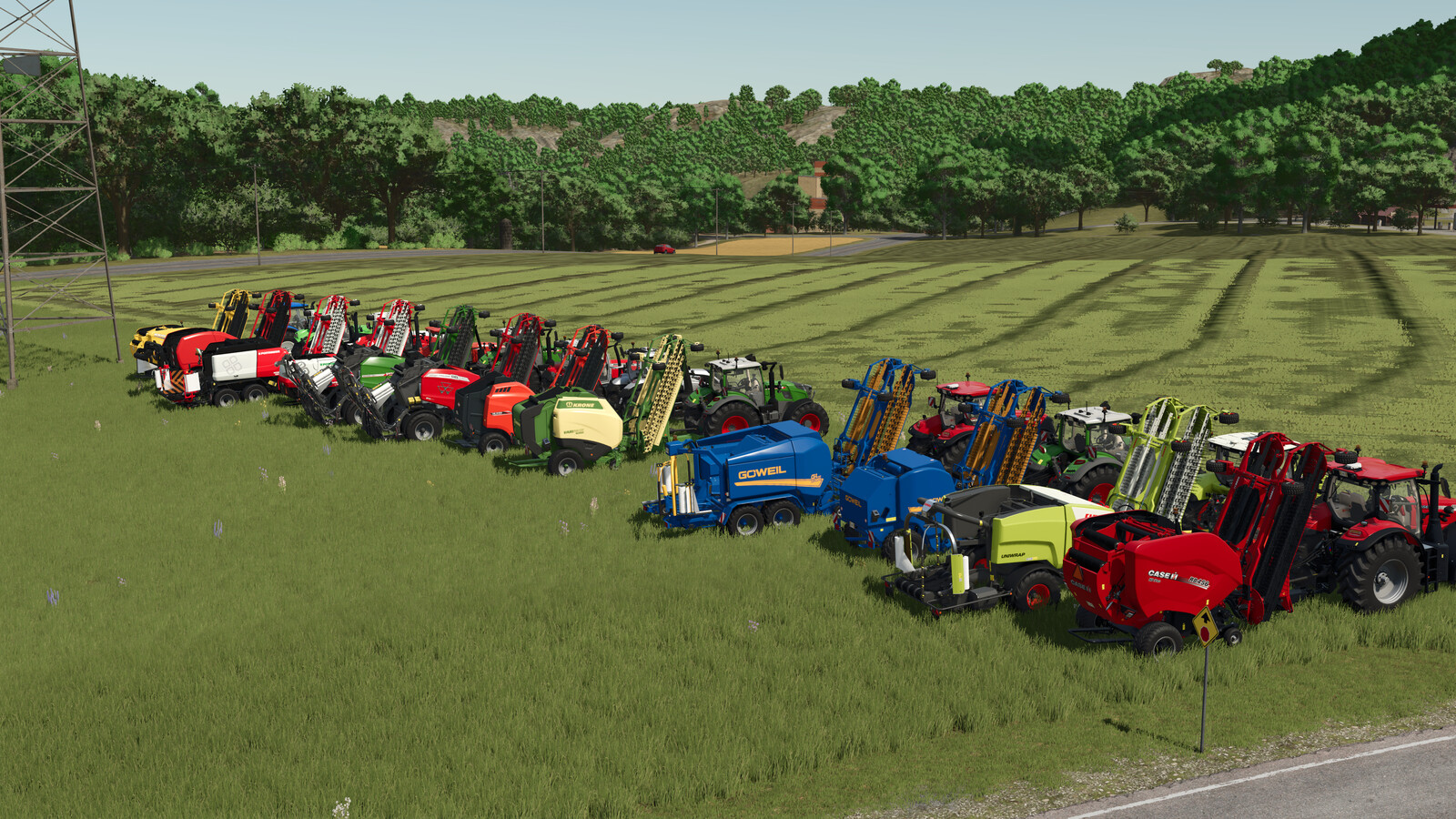 Round Balers Pack with Windrower - Thumbnail 1