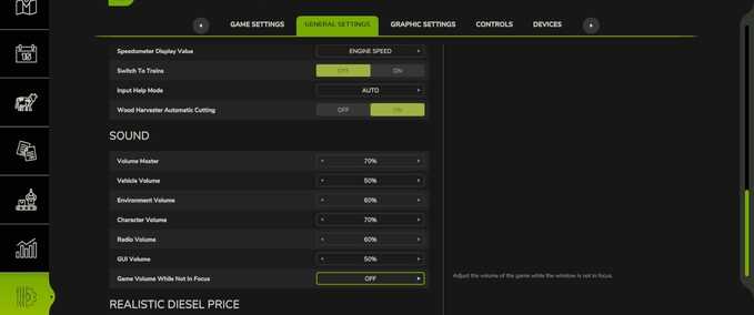 Scripts Realistic Diesel Price Farming Simulator mod