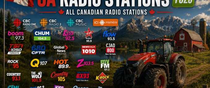 Addons Canadian Radio Stations Farming Simulator mod