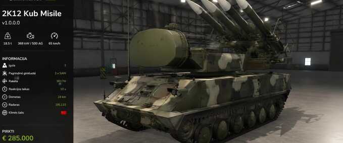 Other Vehicles 2K12 Kub Missile Farming Simulator mod
