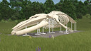 Wal-Skelett Skulptur