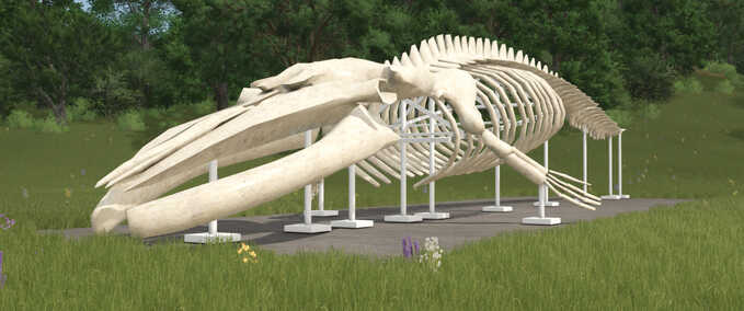 Decoration Whale Skeleton Sculpture Farming Simulator mod