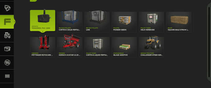 Addons Shop Favorites Farming Simulator mod