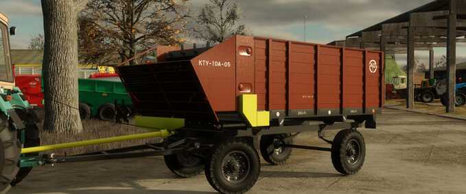 Trailers KTU-10 Feed Dispenser Semi-Trailer Farming Simulator mod