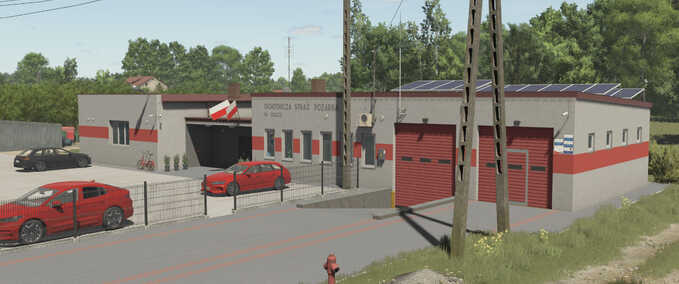 Decoration Volunteer Fire Brigade Building Farming Simulator mod