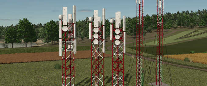 Placeable Objects Transmitter Tower Pack Farming Simulator mod