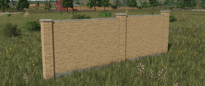 Decoration High Brick Wall Farming Simulator mod