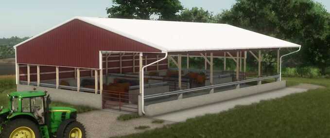 Animal Pens Bedpack Cattle Shed Farming Simulator mod