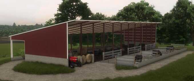 Buildings with Functions Monoslope Bedpack Facility Farming Simulator mod