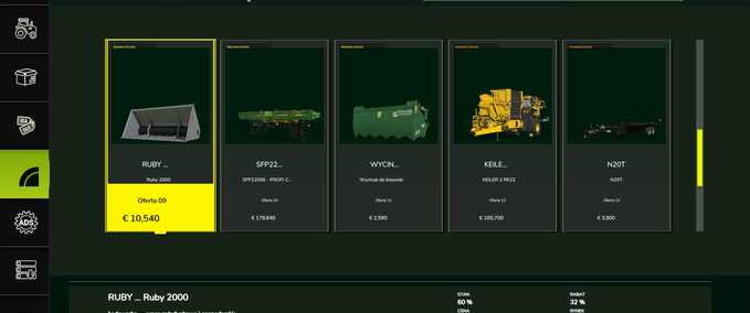 Scripts Used Machinery Market Farming Simulator mod