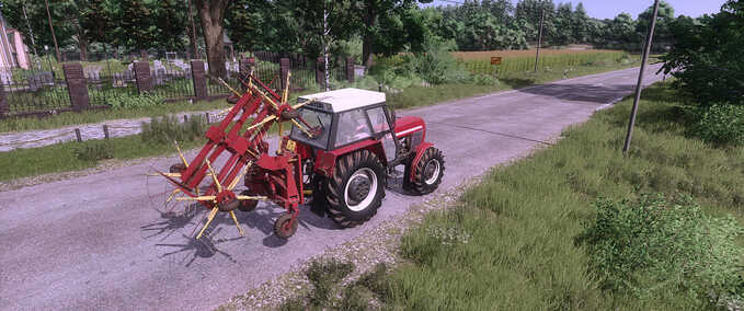 Tedders Agrozet SB4H Hay Rake Farming Simulator mod