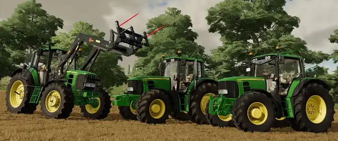 John Deere JD 6030 Premium Series with New Sound Farming Simulator mod