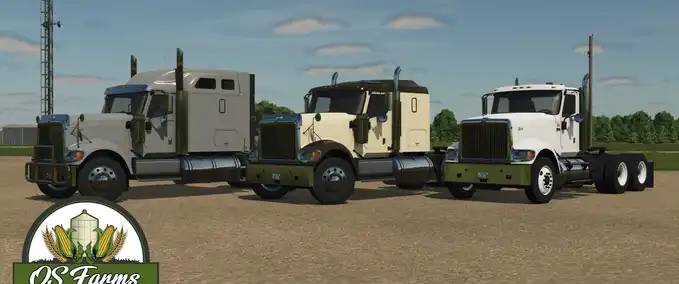 Trucks International 9900I Semi Truck Farming Simulator mod