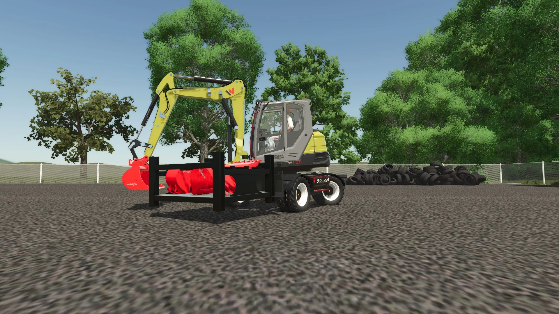 Wacker Neuson EW100 with Martin Bucket Pack and Steelwrist - Thumbnail 1