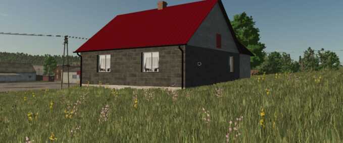 Buildings Polish House with Extension Farming Simulator mod