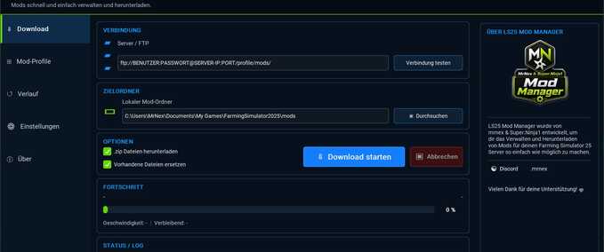 Tools Mod Manager Farming Simulator mod