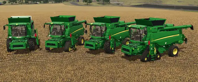 John Deere John Deere T-Series and 600X Headers Farming Simulator mod