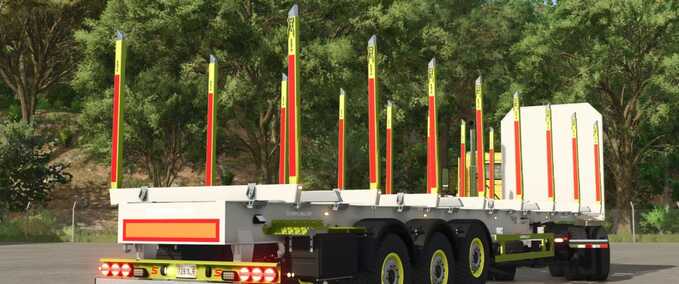 fifth wheel Schwarzmueller Timber Semitrailer WOP Farming Simulator mod