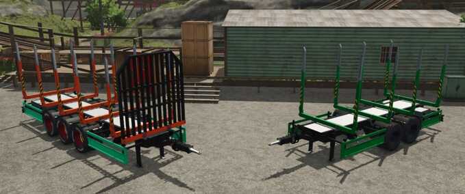Other trailers Lizard Short Wood Trailer Pack Farming Simulator mod