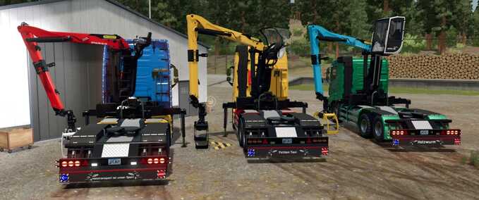 Trucks Volvo FH16 Forestry Z-Crane Semi Pack Farming Simulator mod
