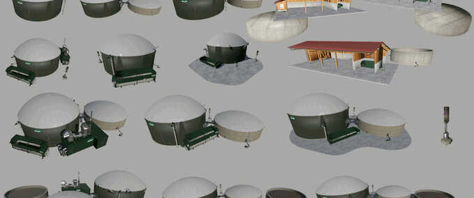 Factories Biogas Plant Pack Farming Simulator mod